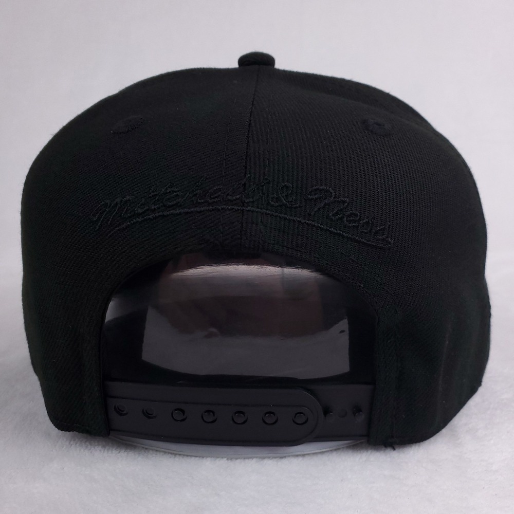 Indiana Pacers Mitchell & Ness NBA Pro Fit Snapback Hat Cap 3D Metal Logo NWT - Picture 6 of 9